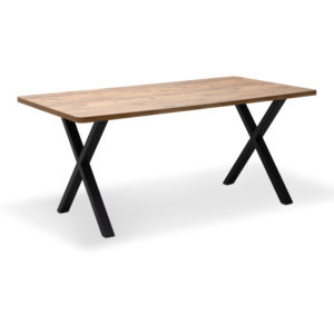 Τραπέζι Jeremy Megapap Mdf - μεταλλικό χρώμα ακακίας 140x80x75εκ. 1τεμ