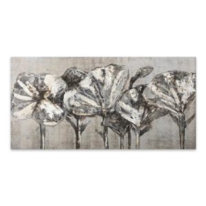 Πίνακας σε καμβά White Flowers Megapap ψηφιακής εκτύπωσης 120x60x3εκ. 1τεμ