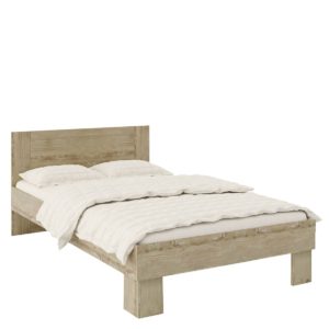Κρεβάτι ArteLibre ΦAIΔPA Μοριοσανίδα Sonoma 124.2x204.2x80cm (Στρώμα 120x200cm) 1τεμ