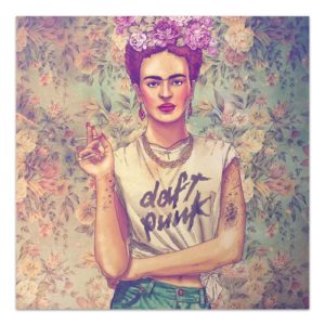 Πίνακας σε καμβά Frida Punk Megapap ψηφιακής εκτύπωσης 60x60x3εκ. 1τεμ