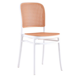 Καρέκλα Juniper pakoworld με UV protection PP μπεζ-λευκό 51x40.5x86.5εκ. 1τεμ