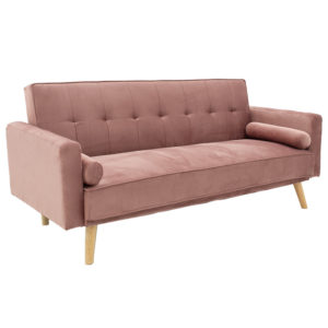 Καναπές-κρεβάτι Success pakoworld 3θέσιος βελούδο σάπιο μήλο 190x80x84εκ 1τεμ