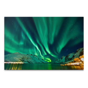 Πίνακας σε καμβά Aurora Borealis Megapap ψηφιακής εκτύπωσης 100x70x3εκ. 1τεμ