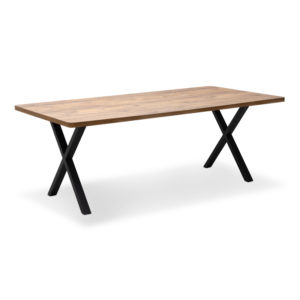 Τραπέζι Jeremy Megapap Mdf - μεταλλικό χρώμα ακακίας 200x100x75εκ. 1τεμ