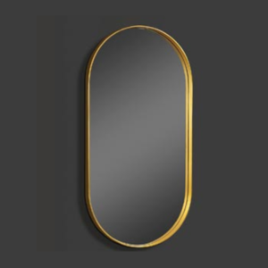 Four 100 Mirror - Καθρέπτης Μπάνιου Μεταλλικός Χρυσός (100x50)