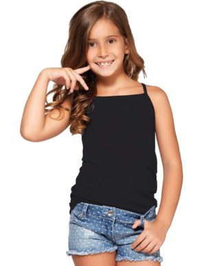Jadea Girl μπλούζα με τιραντάκι modal-βαμβακερό ύφασμα 282 Μαύρο