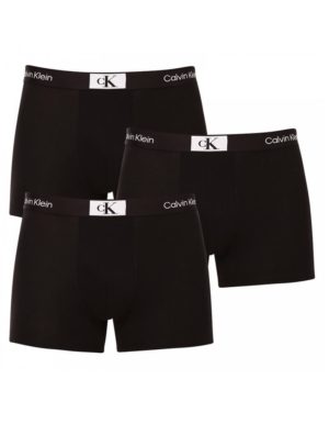 Calvin Klein 3 τμχ plus size μαύρα βαμβακερά αντρικά boxer 000NB3536A.UB1