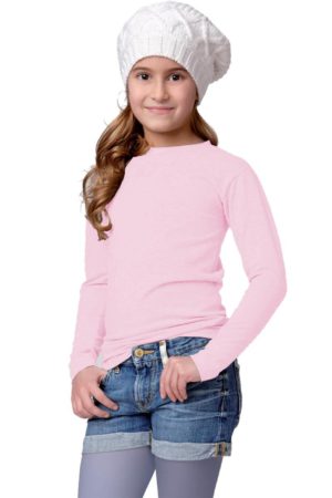 Jadea Girl κοριτσίστικη βαμβακερή μακρυμάνικη μπλούζα κωδ.263 Ροζ