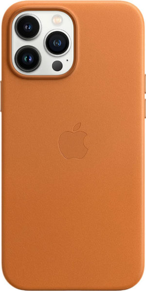 Θήκη Γνήσια Apple MagSafe Δερμάτινη για Apple iPhone 13 Pro MAX 6.7 - GOLDED ΚΑΦΕ - MM1L3ZMA