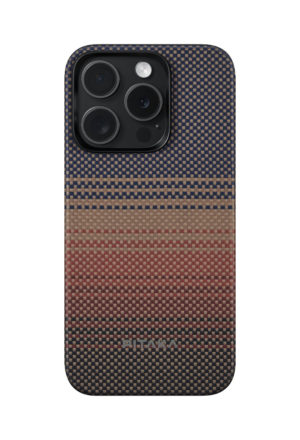 Θήκη Pitaka Fusion Weaving Aramid MagEZ 5 1500D 1.05mm CARBON FIBER για Apple iPhone 15 PRO 6.1 2023 - SUNSET - KI1501PMYG