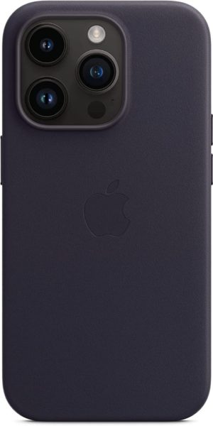 Θήκη APPLE Γνήσια Δερμάτινη MagSafe για Apple iPhone 14 Pro MAX 6.7 2022 - INK ΜΑΥΡΟ - MPPP3ZMA