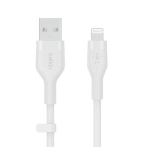 Belkin CAA008bt1MWH BOOST↑CHARGE™ Flex USB-A Cable with Lightning ConnectorWhite
