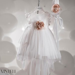 Βαπτιστικό Φορεματάκι για κορίτσι Ιβουάρ CLS6316, Vinteli, vn-24-CLS6316