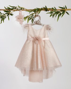 Βαπτιστικό Φορεματάκι για Κορίτσι Ροζ ΦΔ-2407, Lollipop, bls-24-FD-2407