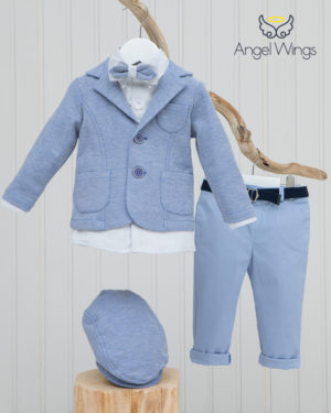 Βαπτιστικό κοστουμάκι για αγόρι 090, Angel Wings, aw-090