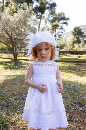 Βαπτιστικό Φορεματάκι για Κορίτσι Λευκό Jolie 9864, Bambolino, bmb-9864