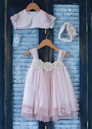 Βαπτιστικό φορεματάκι για κορίτσι Ροζ Κ64Π Mak Baby, mak-k64p