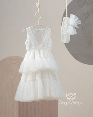 Βαπτιστικό Φορεματάκι για Κορίτσι Ramona, 264 Angel Wings, aw-264