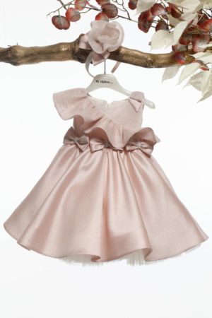 Βαπτιστικό Φορεματάκι για Κορίτσι Ροζ Κ4589Ρ, Mi Chiamo, mc-24-K4589R