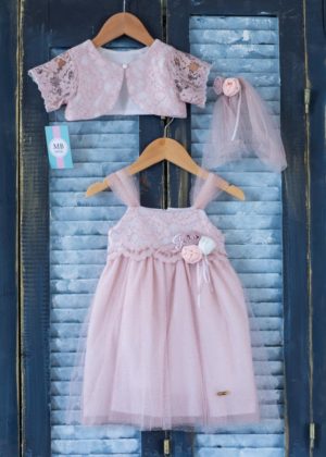 Βαπτιστικό φορεματάκι για κορίτσι Ροζ Κ45Π Mak Baby, mak-k45p