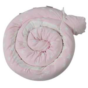 Πολυχρηστικό Μαξιλάρι – Snuggly Snake Cotton Pink Stars 12x240cm - Minene, bws-18303004450OS