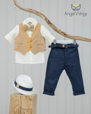 Βαπτιστικό κοστουμάκι για αγόρι 129, Angel Wings, aw-20-129