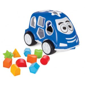 Εκπαιδευτικό Παιχνίδι Ταξινόμησης Αυτοκινητάκι 03187 Smart Shape Sorter Car Blue 12m+ 8693461001123- Pilsan, moni-103176
