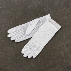 Νυφικά Γάντια με Χάντρες Λευκά ΝΥ001-9, nv-02.03500.0133