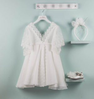 Βαπτιστικό φορεματάκι για κορίτσι Ιβουάρ Paulina 9528, Bambolino, bmb-9528