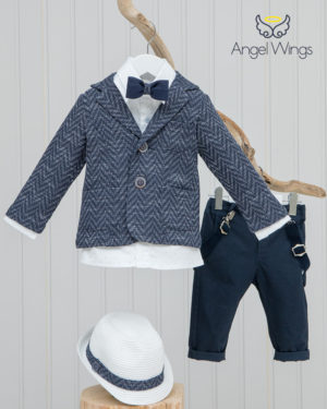 Βαπτιστικό κοστουμάκι για αγόρι 094, Angel Wings, aw-094