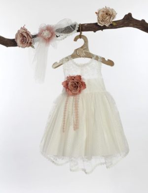 Βαπτιστικό φορεματάκι για κορίτσι Λευκό Φ-586, Lollipop, bls-22-f-586
