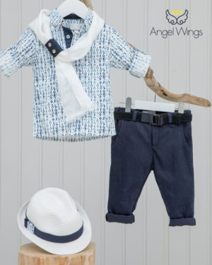 Βαπτιστικό κοστουμάκι για αγόρι 137, Angel Wings, aw-20-137