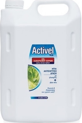 Farcom Activel Plus Gel Καθαρισμού Χεριών 4L Ήπια Αντισηπτική Δράση