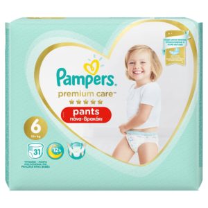 Pampers Premium Pants No6 (15+kg) 31 Tεμαχίων Jumbo