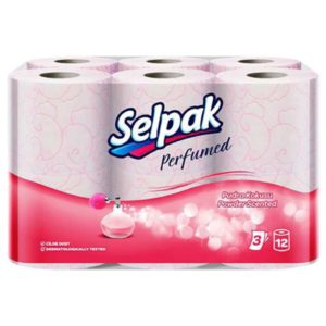 Selpak Χαρτί Υγείας Perfumed Powder 12 Ρολά 3 φύλλα