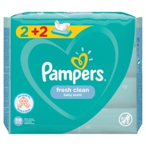 Pampers Wipes Fresh 52 Tεμαχίων 2+2 Δώρο