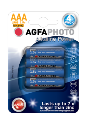 Agfa Μπαταρία Αλκαλική LR03 (AAA) Blister 4 Τεμαχίων