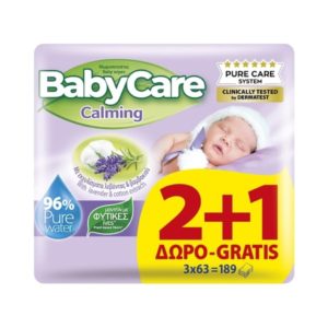 BabyCare Calming Μωρομάντηλα 3x63τμχ