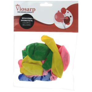 Viosarp Μπαλόνια Απλά Χρωματιστά 10 Τεμαχίων
