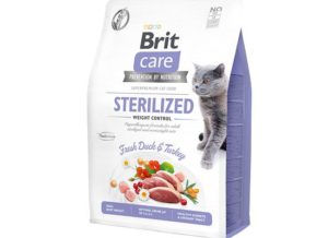 BRIT CARE Sterilized Weight Control Grain Free duck & turkey formula 2kg