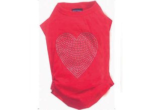 Doggy Dolly T-Shirt Red Heart X - Large