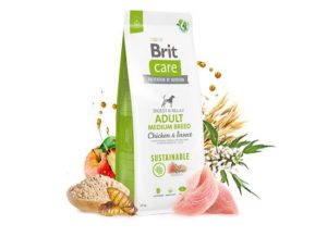 BRIT CARE Sustainable Dog Adult Medium CHICKEN & INSECT 12kg