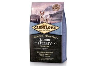 Brit Carnilove Salmon & Turkey - Puppy - Grain Free 12kg + 1,5kg ΔΩΡΟ Μεσαίο