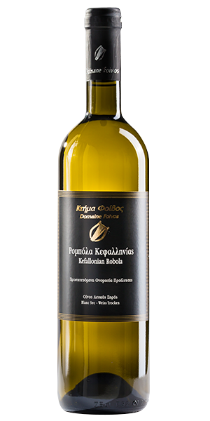 Robola black label - white dry PDO wine - Foivos Winery