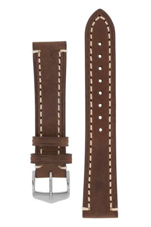 Λουρί Hirsch Liberty 1090-0210 Brown Leather Strap