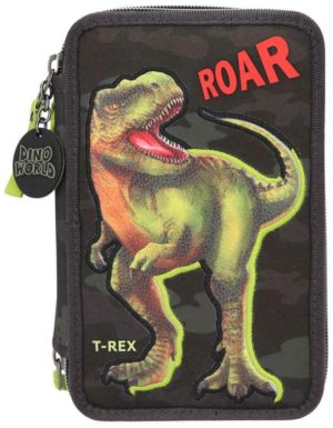 Dino World Κασετίνα Γεμάτη Τριπλή T-Rex D11573