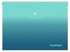 Coolpack Φάκελος Με Κουμπί Πλαστικός Α4 Blue Lagoon 31237CP