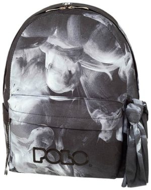 Polo Σακίδιο Original Με Μαντήλι Μονή Θήκη Scarf Craft Black/Grey Craft 9-01-161-8258