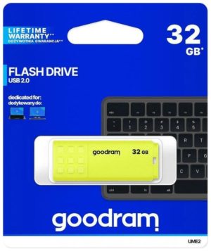 Goodram Flashdrive 32GB UME2 USB 2.0 Κίτρινο