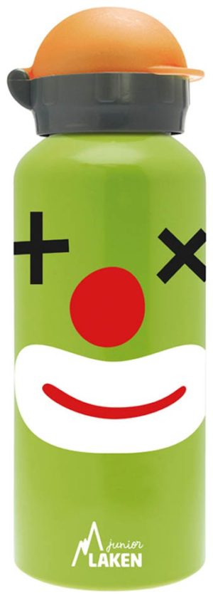 Laken Παγούρι Αλουμινίου με Καλαμάκι Clown σε Πράσινο Χρώμα 450ml G45CL